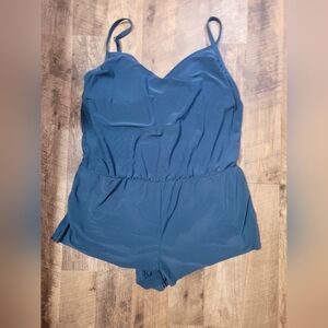 Shade & Shore Blue Women's Swim Romper